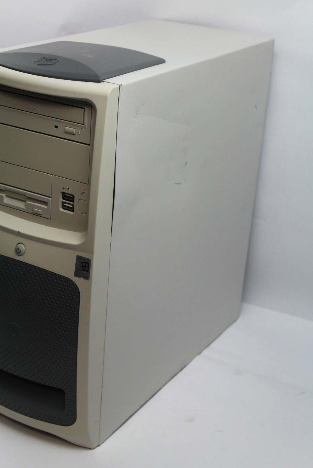Vintage Gateway K7 Tower PC AMD Athlon 1GHz CPU 64MB RAM 10GB HDD