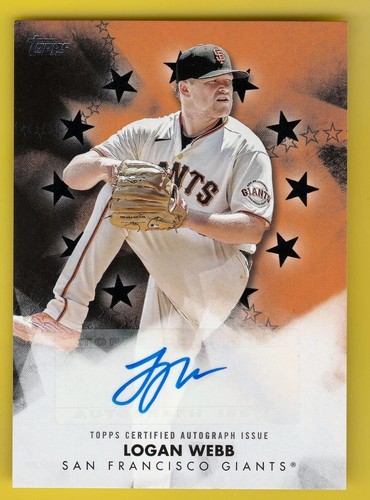 2023 Topps Logan Webb BSA-LW Baseball Star Auto TAG 10 San