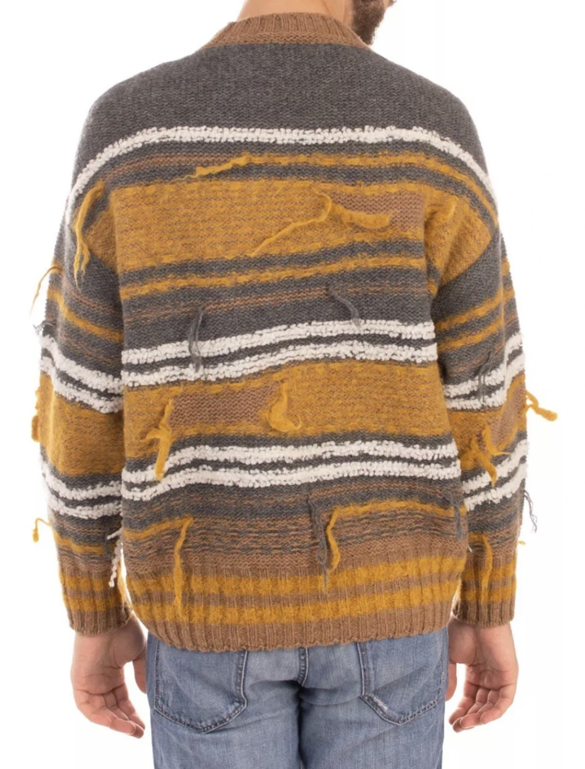 Pre-owned Missoni M  Runway Distressed Oversized Knit Sweater Pullover Jumper Unisex In Multicoloured