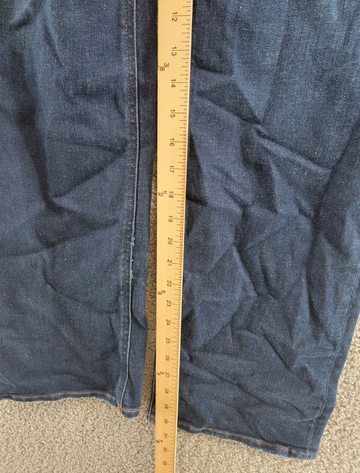 Hudson Jeans Rosie Wide-Leg Full-Length Jeans Women's 24 Poseidon Button Closure - Picture 7 of 18
