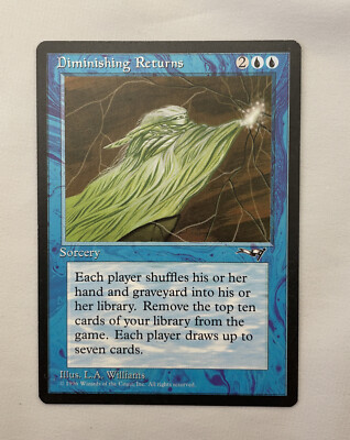 Diminishing Returns x1 MTG Alliances 1x Magic Excellent Light Play EX LP