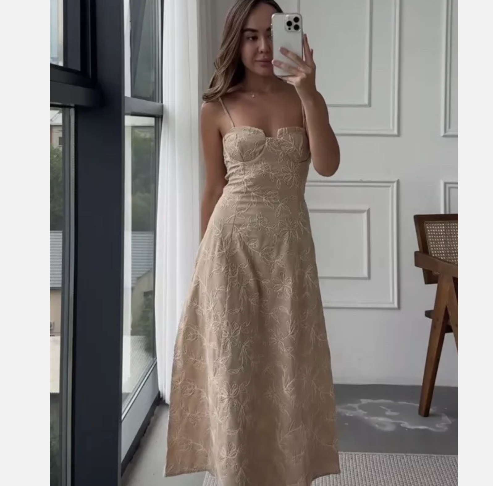 ワンピース andmary Lady like long dress beige andmary Lady like long dress beige - メルカリ