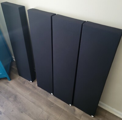 6 Sound Absorbing Acoustic Wall Panels 3.5'' DEPTH - SET of 6