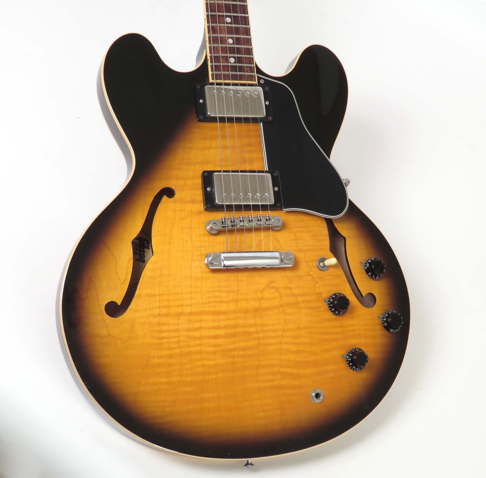 Gibson　USA　ES-335 1995年製 1995 Gibson ES-335 Dot Reissue - Sunburst - Flamed Maple