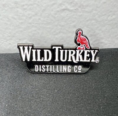 Wild Turkey Distilling Co. 1.5  Lapel Hat Pin Kentucky Bourbon Whiskey Alcohol