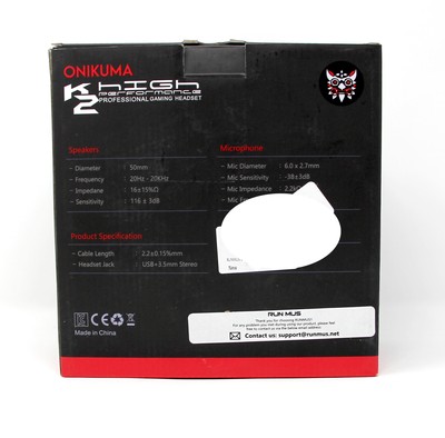 Onikuma K2 High Performance Professional Gaming Headset Red