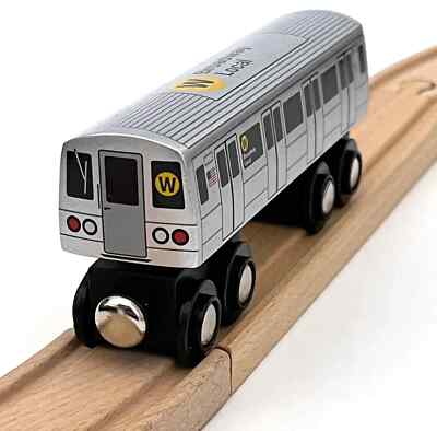Munipals MP01-110W Wooden Subway W Train NYC MTA NYC Broadway Local R46 Car