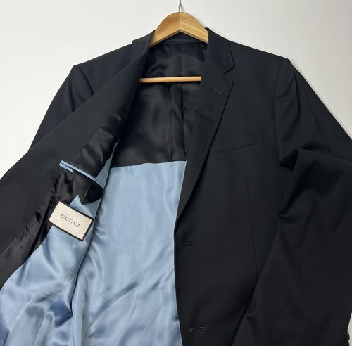GUCCI ジャケット38 GG linen blend canvas jacket in beige and blue | GUCCI® US