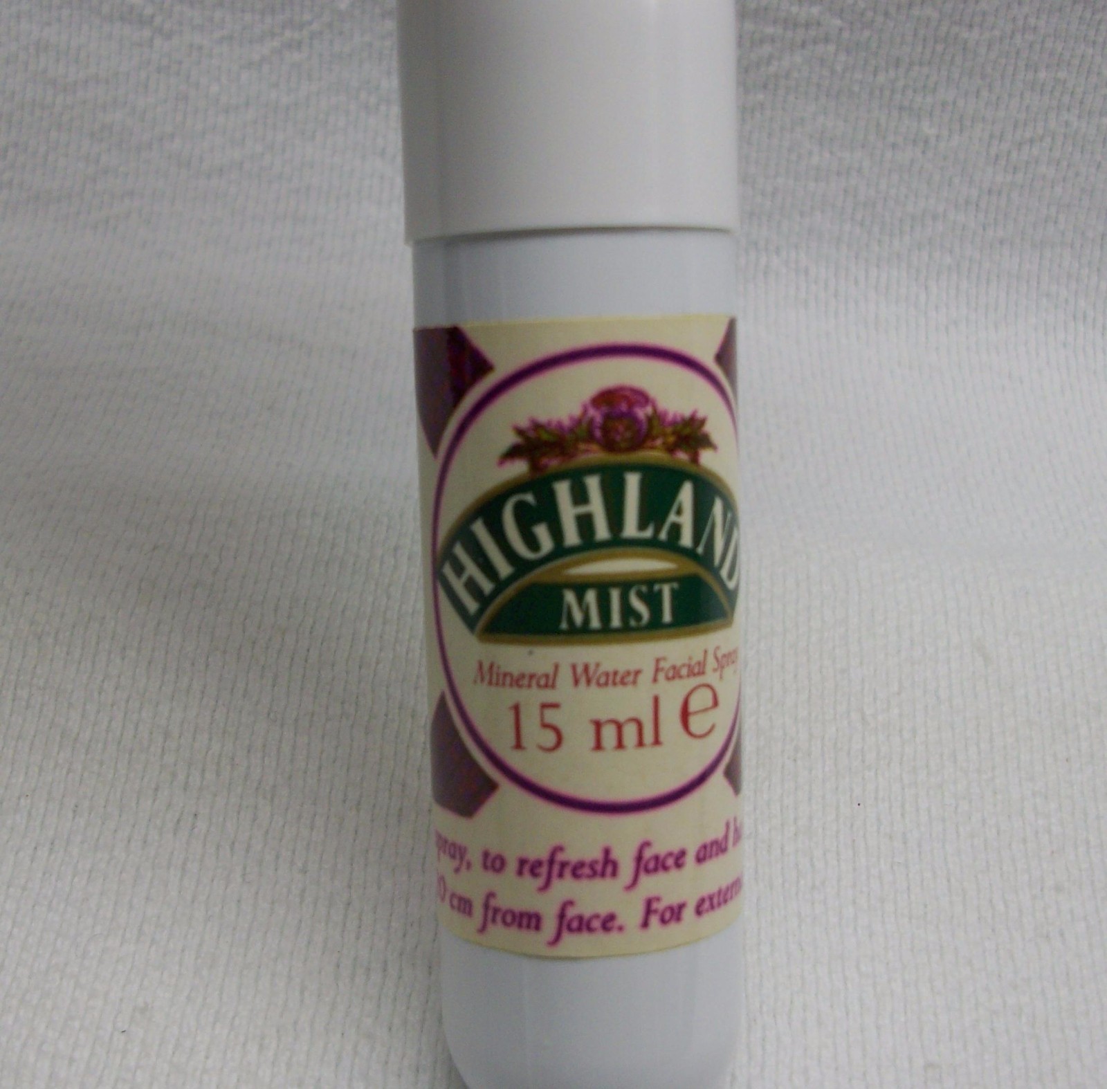 Highland Mist Mineral Water Facial Spray 15ml 20cm Travel size limited SCOTLAND