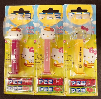 PEZ Hello Kitty Set of 3 European Edition