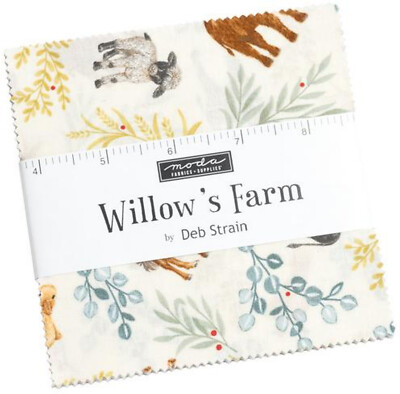 Willow's Farm Moda Charm Pack 42 100% Cotton 5'' Precut Fabric Squares