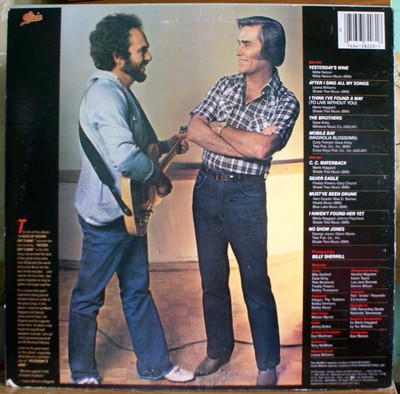 Merle Haggard Autographed Signed LP A Taste Of Yesterday's Wine George Jones