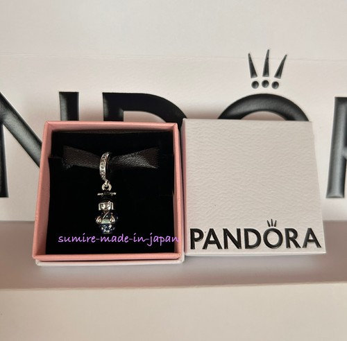PANDORA Japanese Doll in Blue Kimono Silver dangle Charm 100