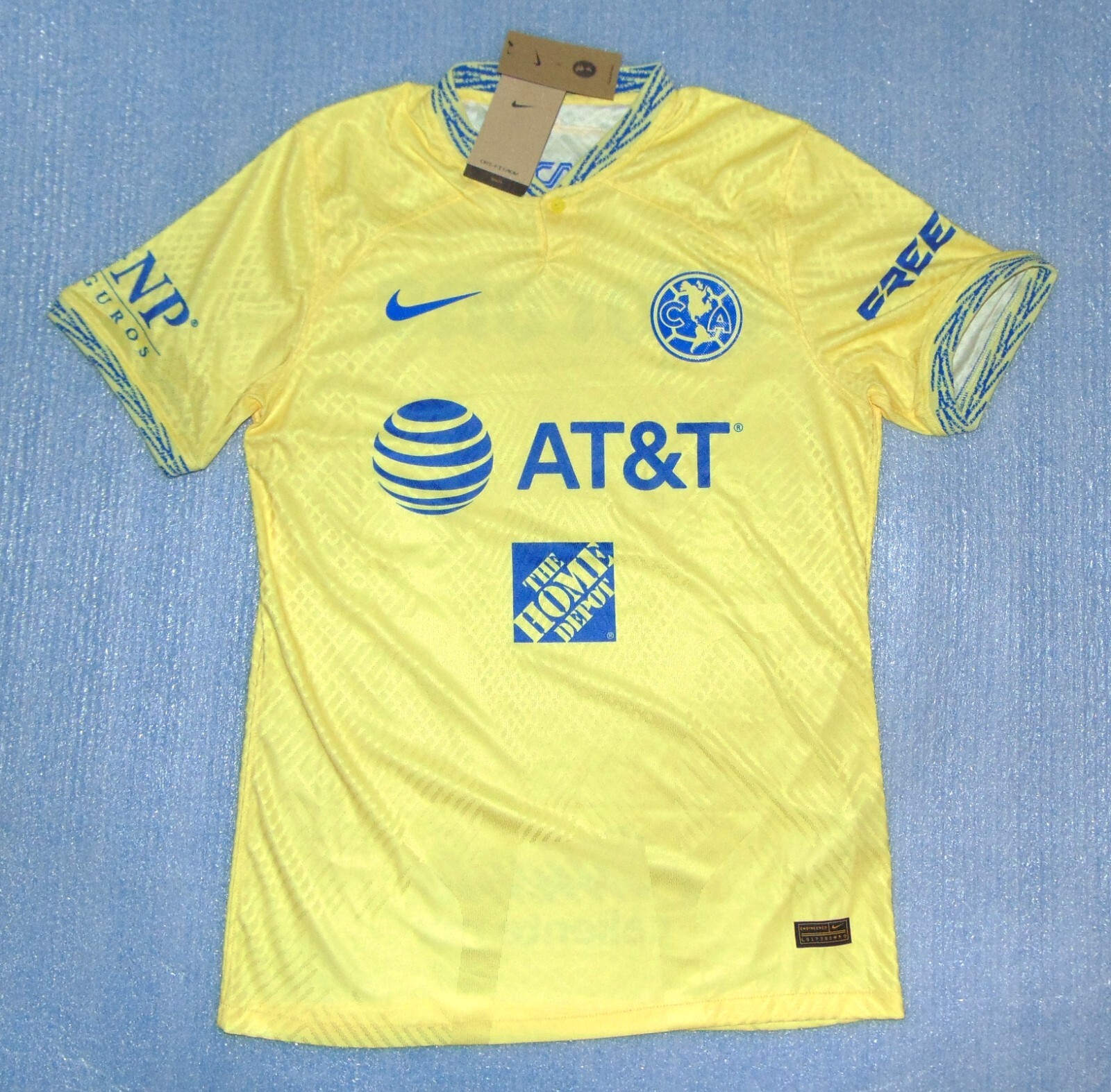 atletico sorocaba　サッカーユニホーム ゲームシャツ L NWT Youth Nike Club America AT&T Soccer Jersey Size Youth XL