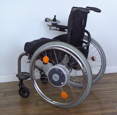 Ti-Lite ZRA wheelchair, E-Fix E25 power wheels - eFix Tilite aero-z e-motion m15