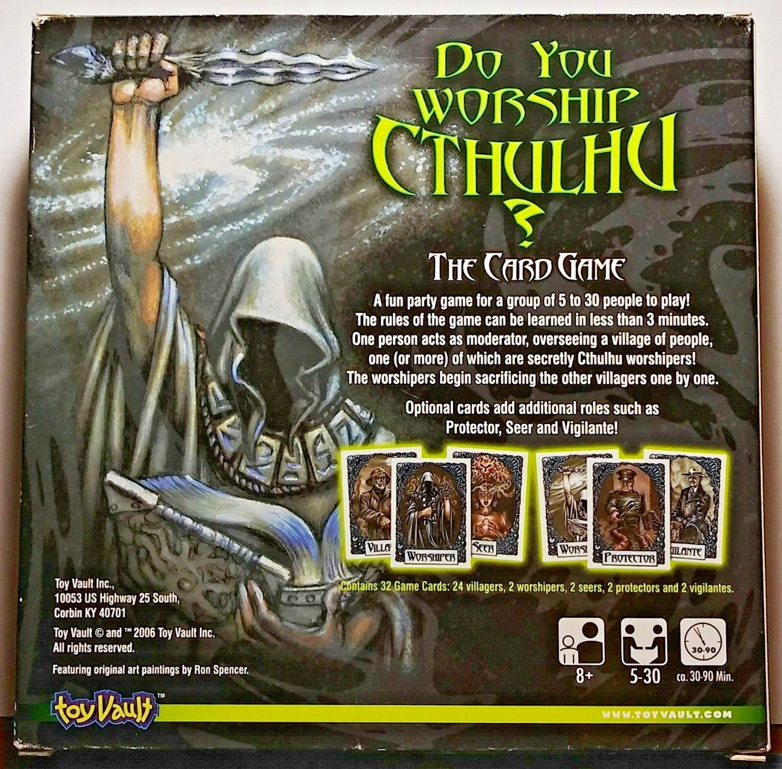 Do You Worship Cthulhu? Card Game by Toy Vault Inc (2006) - Complete Very Good