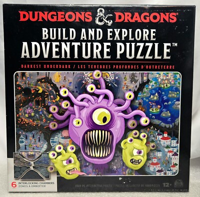 DUNGEONS & DRAGONS BUILD & EXPLORE ADVENTURE PUZZLE 1000 Pieces 2023 D&D