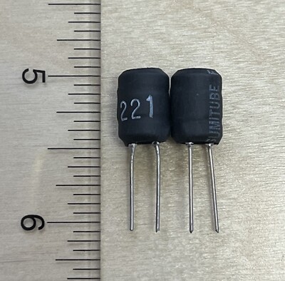 X5 pcs Inductor 220UH High Current Rad J.W. Miller 6000-221K