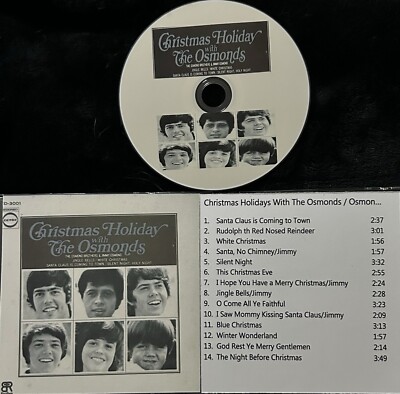 1970 Cd Osmond CHRISTMAS HOLIDAYS With The Osmonds- 14 Tracks Donny Jimmy Bros