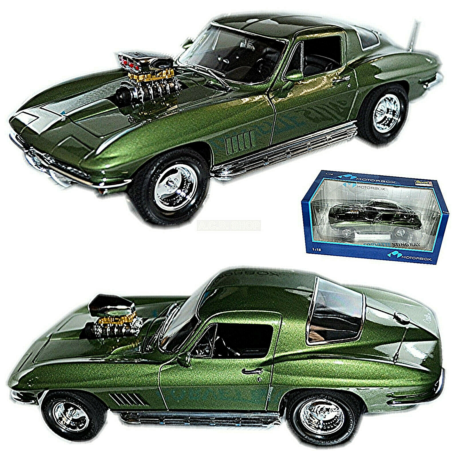 MOTOR BOX CORVETTE STINGRAY 1/18 京商　超レア MOTOR BOX CORVETTE STINGRAY 1/18 京商 超レア - メルカリ
