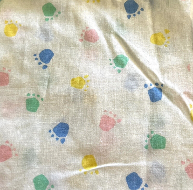 Dinosaur Footprint Thats Our Baby Princess Fabrics Pastel Quilting by