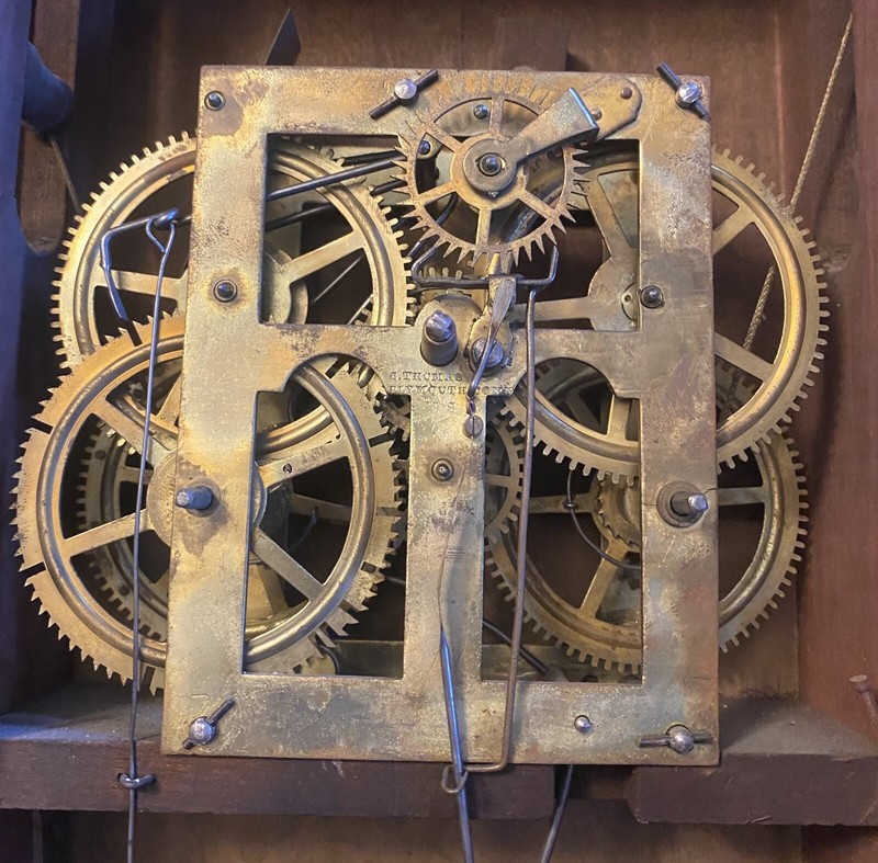 SETH THOMAS PLYMOUTH HOLLOW OGEE Wall Clock 30 weight driven Original TABLET