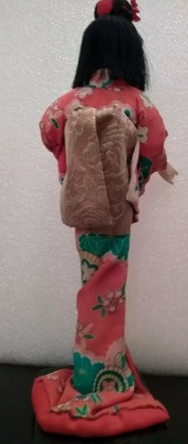 Antique japanese Geisha Doll. Early 1900's. 10.5 inch tall.