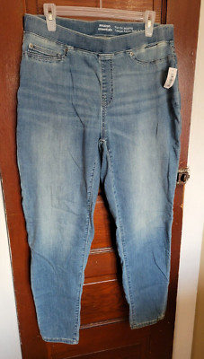 NWT Amazon Essentials Women's 14 Blue Pull On Jeggings Jeans