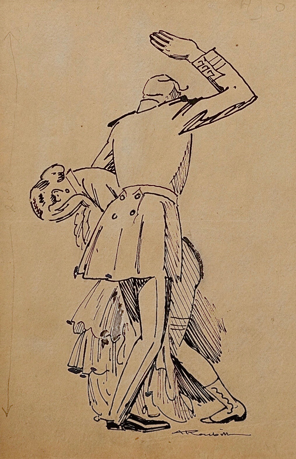 bottom spanking drawing of asian girl Auguste Roubille - Drawing - Ink - Spanking | eBay