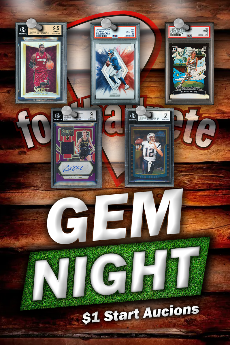 Gem Mint Night w/Pfootball Pete | eBay Live Video