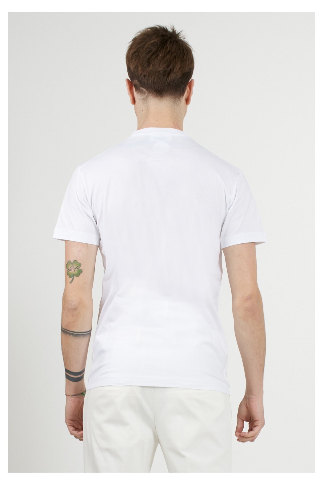 Dsquared2 ICON Tropical Logo Print T-Shirt - White | eBay