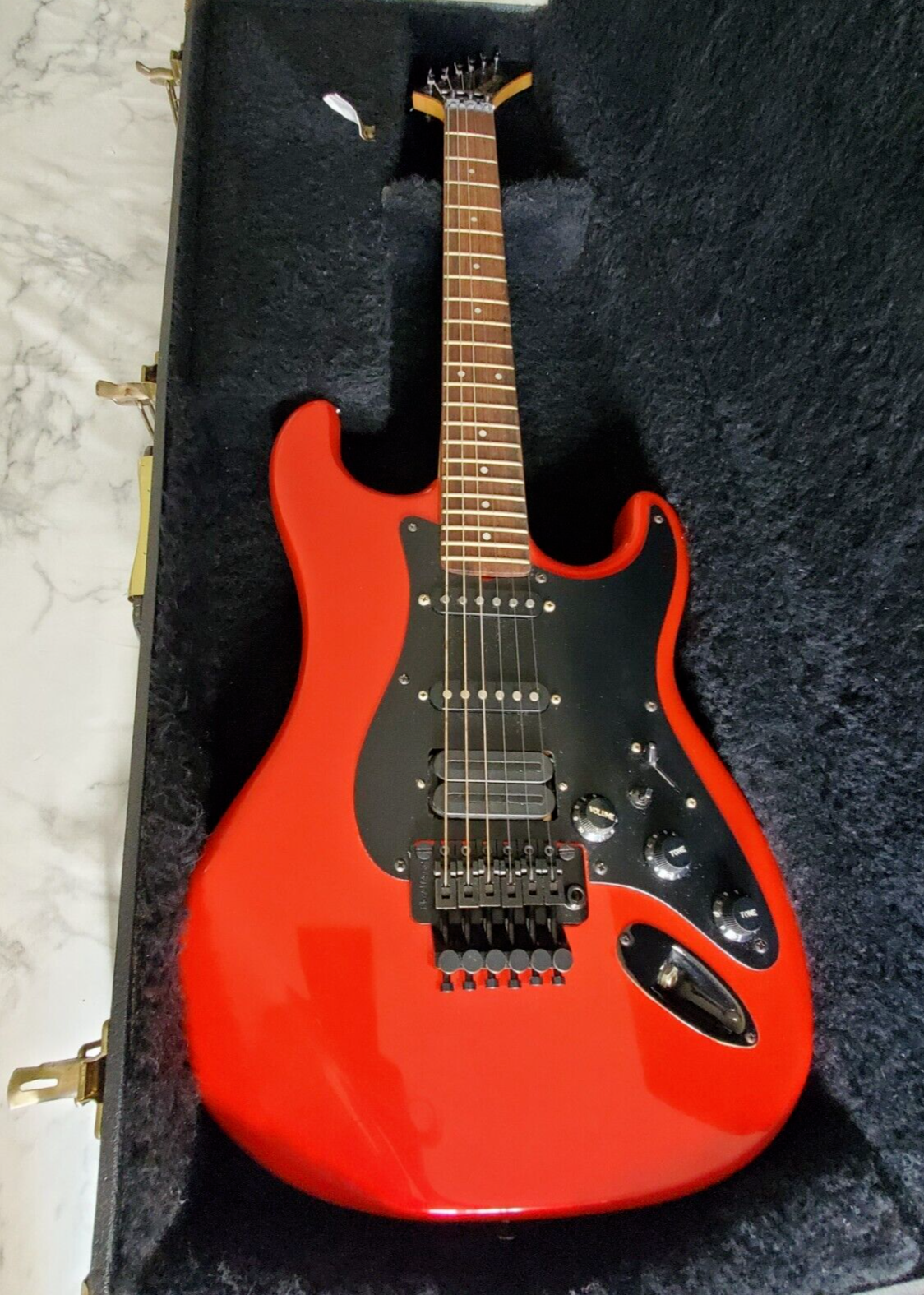 Kramer Pacer Red Electric Guitar All Original Early 80s Vintage