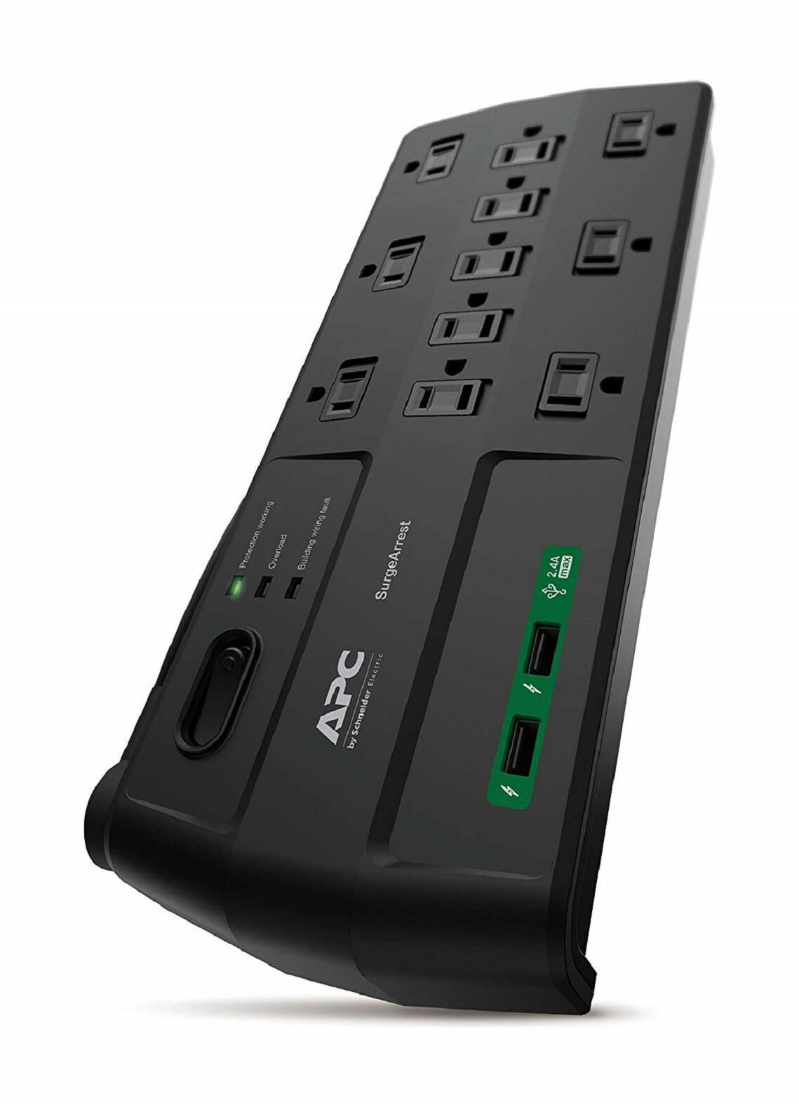 NEW 100% APC 11-Outlet Surge Protector Power Strip with USB Charging Ports, 2880