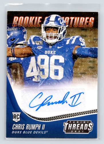 2021 Panini Chronicles Draft Picks Chris Rumph II #TS-CRU