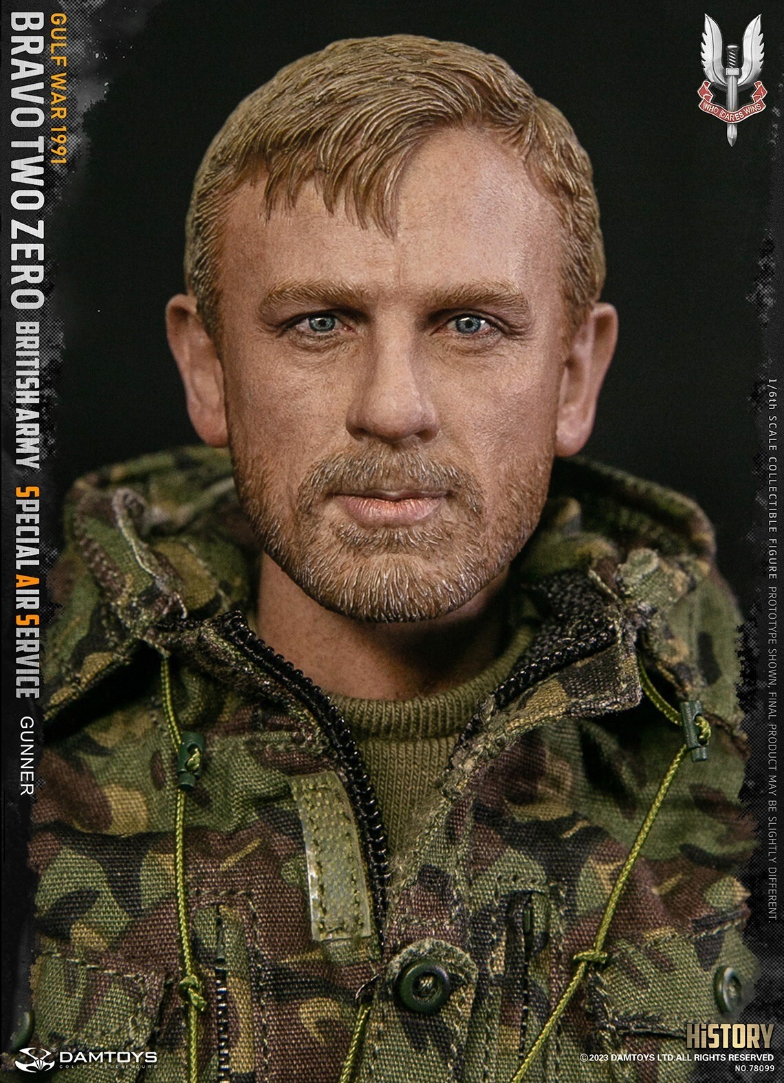 1/6 DAMTOYS British Army Special Air Service (SAS) Gunner