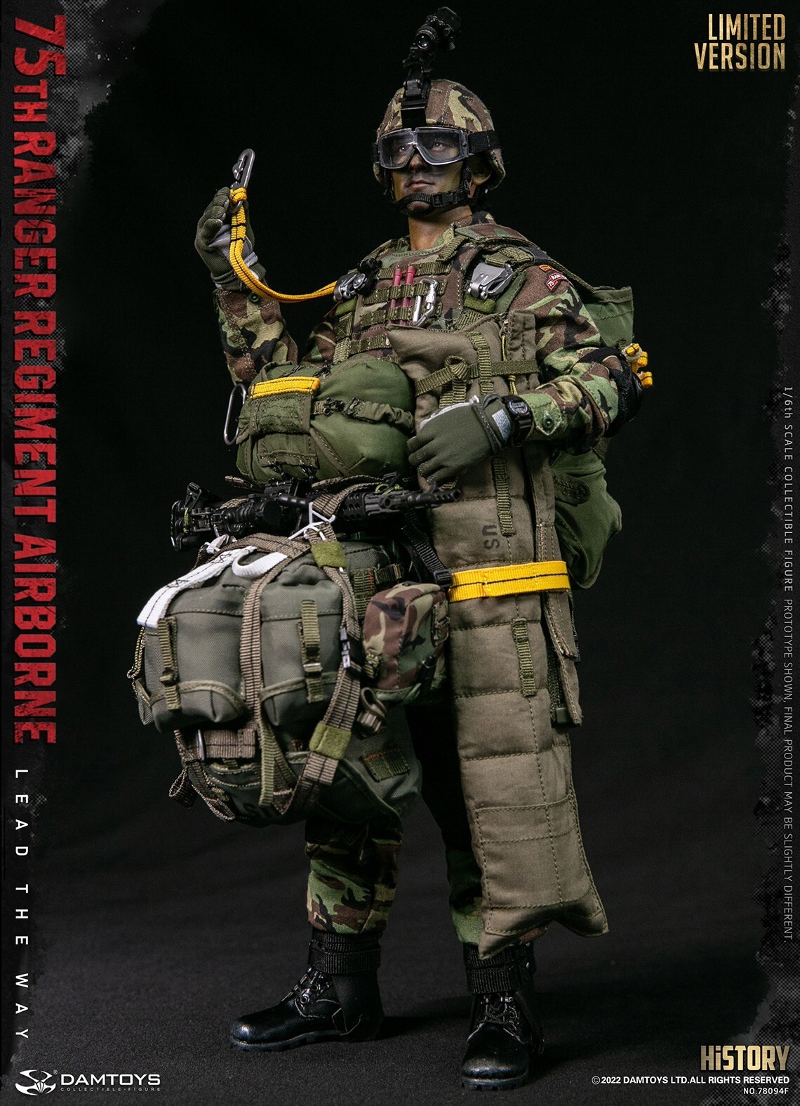 ミリタリー 1/6 LRRP 1:6 Ujindou Vietnam 173rd Airborne LRRP M16 Rifle w/ Sling