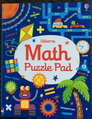 Usborne Math Puzzle Pad c2016 NEW Paperback