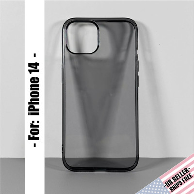 Basic Case designed for iPhone 14: Frosted Black | Translucent | Slim Profile