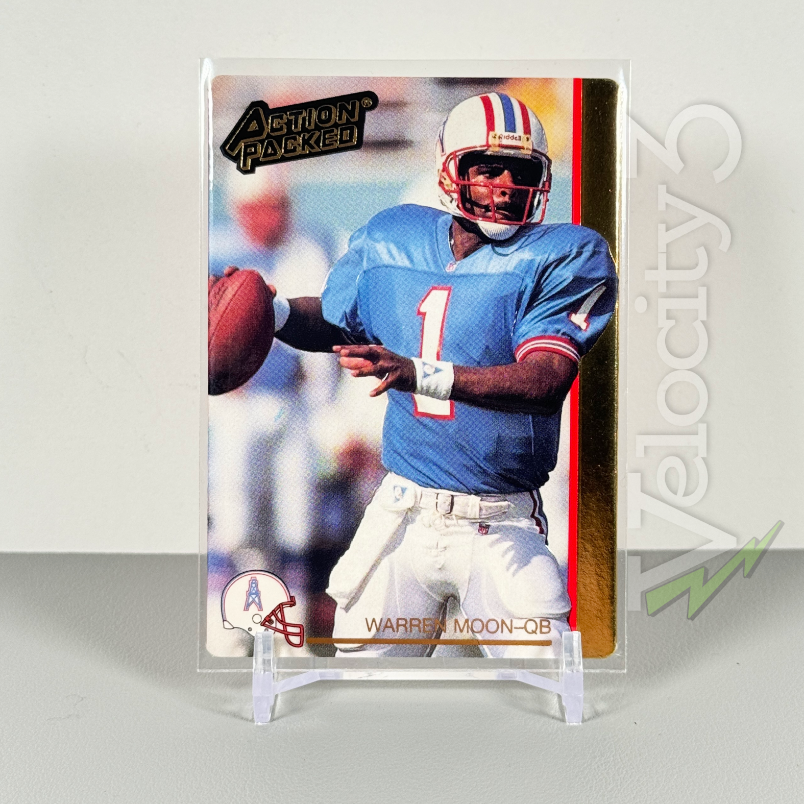 m*a様 グラントイーワンズ　レギュラーガードル　ブルームーン　82　USED 1992 Action Packed NFL Card: WARREN MOON #282 Braille Card