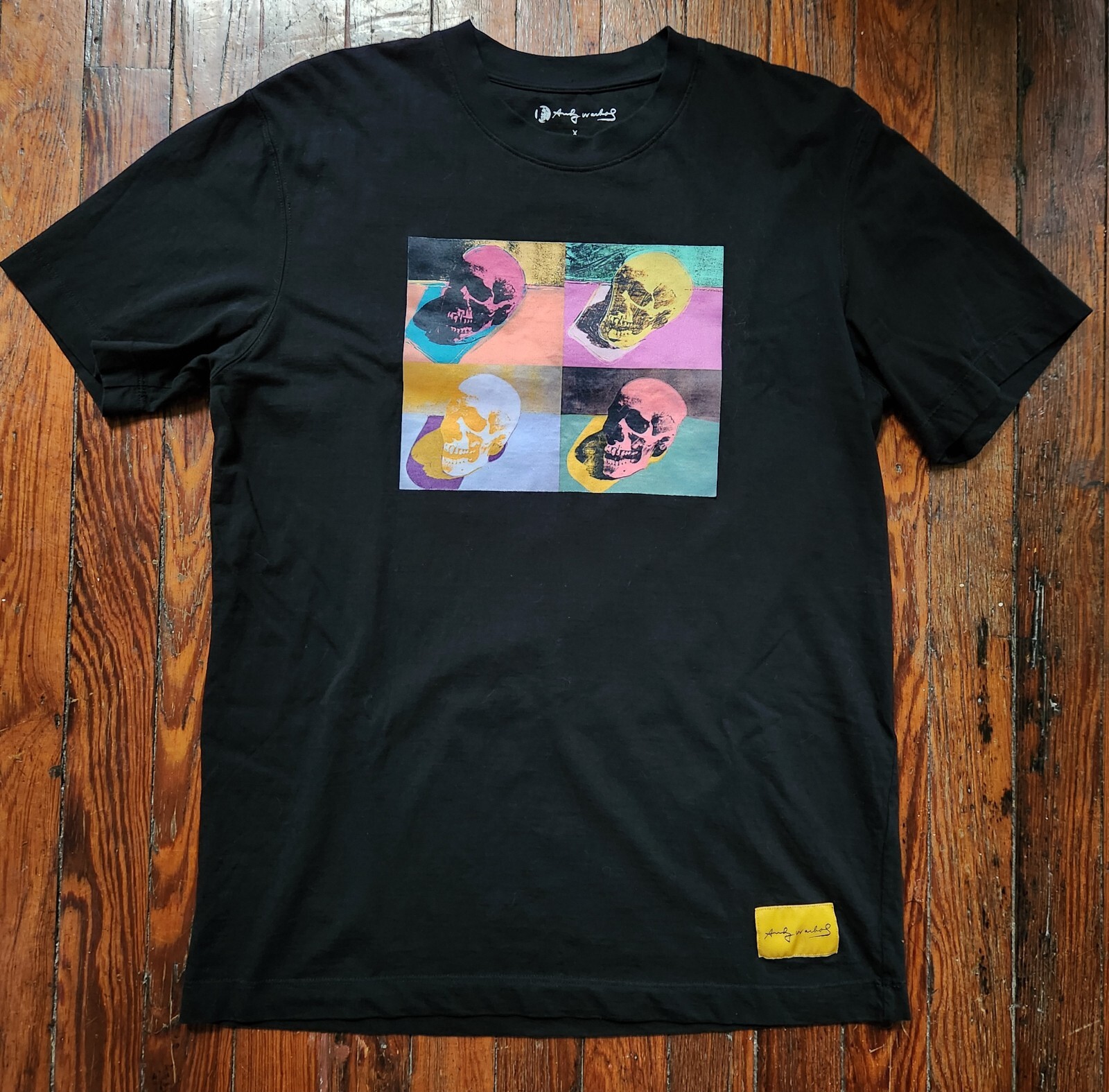 【 PROJECT】25SS★ Andy Warhol bear T-shirt SPRZ NY X Andy Warhol NWT Black Cotton Dollar Sign Graphic T