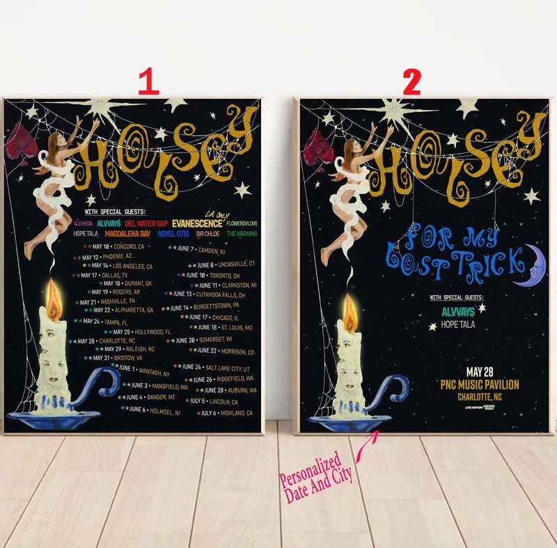 Custom Halsey Announces 2025 US Tour Poster