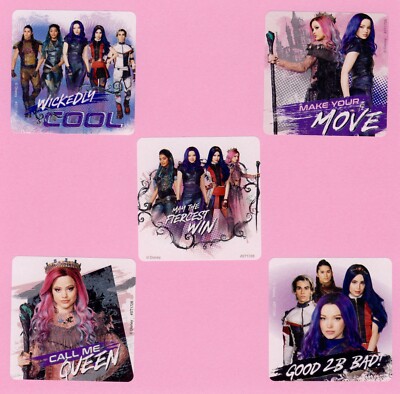 15 Disney Descendants 3 - Large Stickers - Party Favors - Rewards