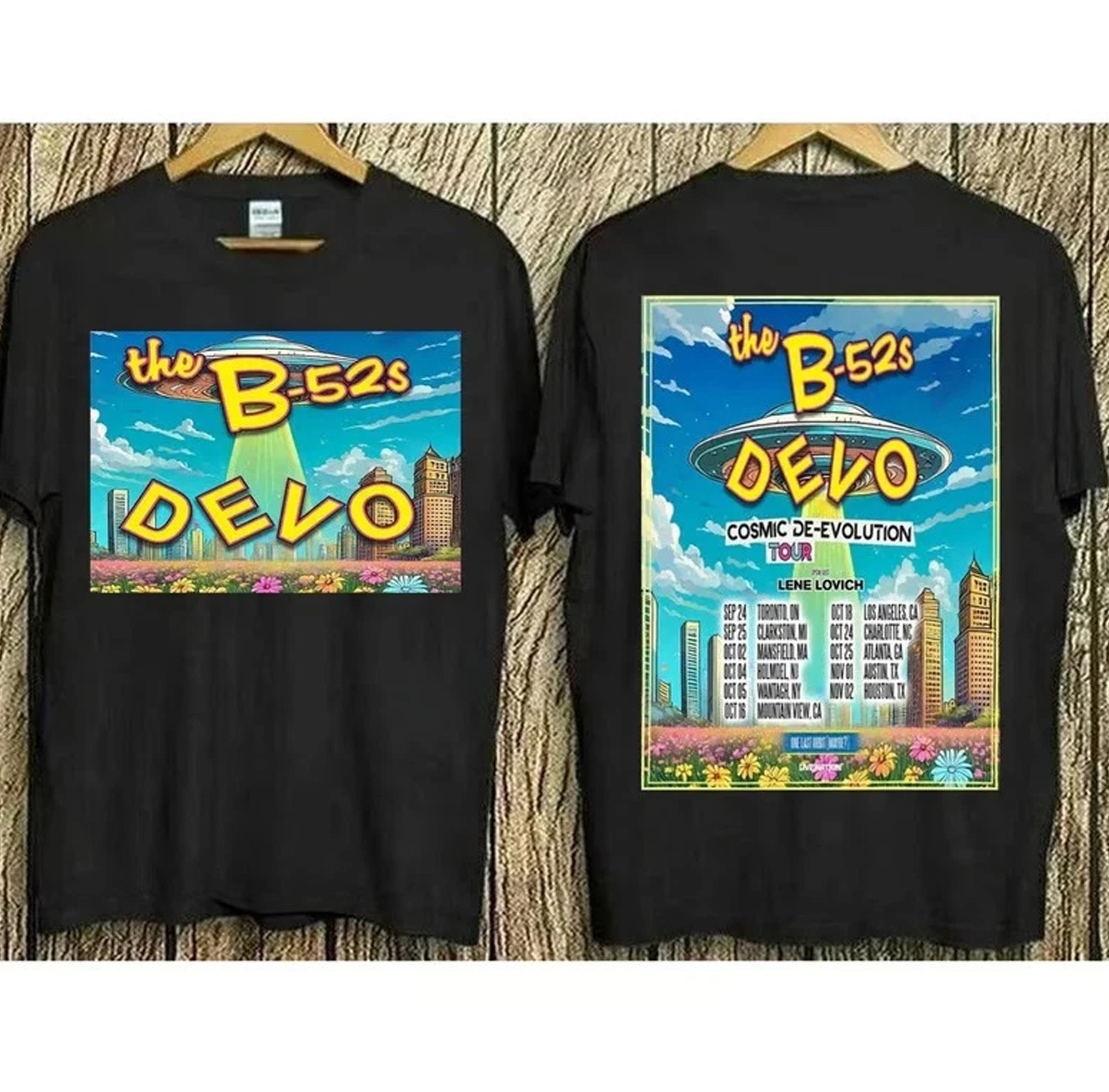HOT!!! Devo & The B-52's Cosmic De-Evolution Tour 2025 T