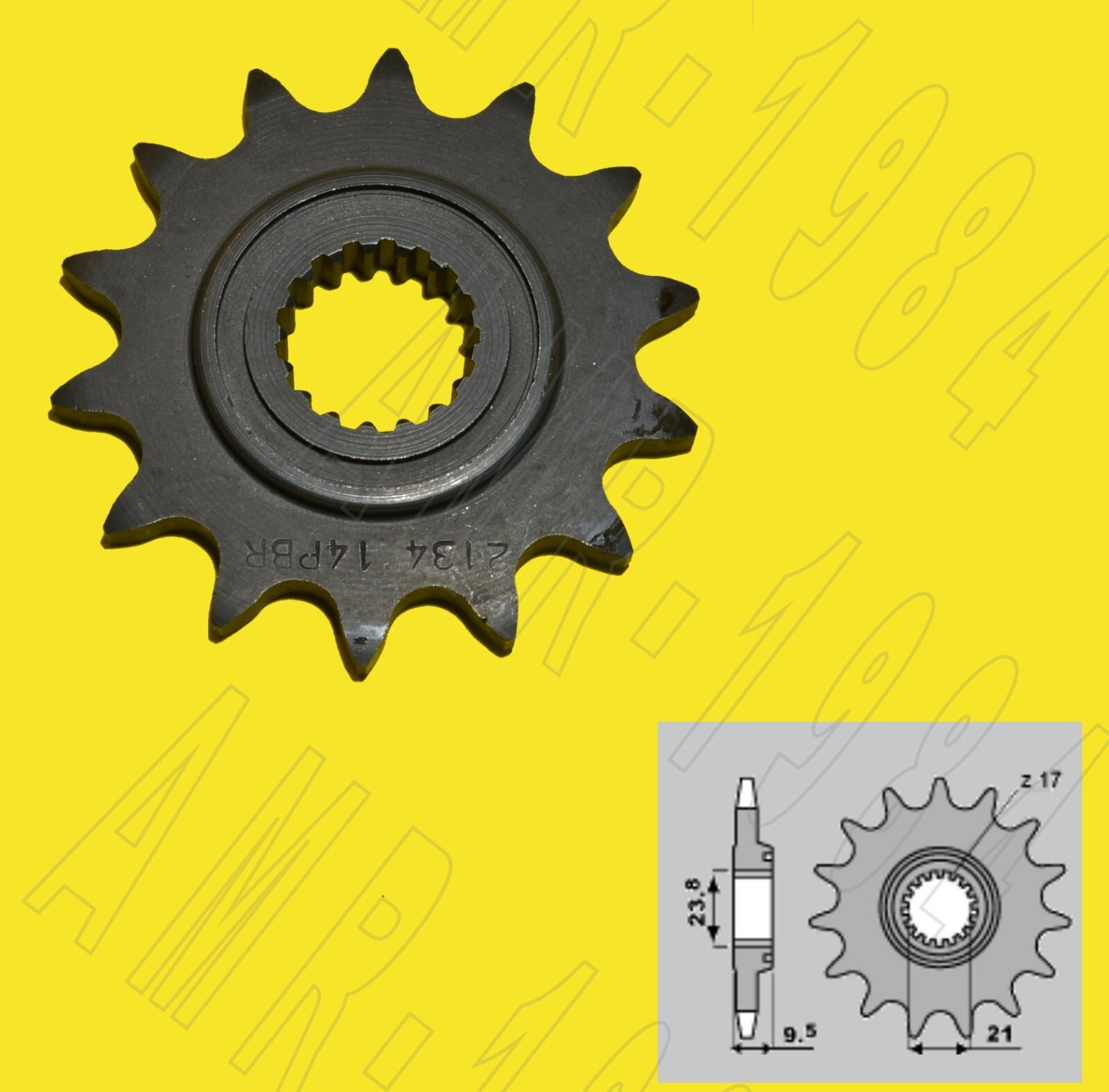 PIGNONE PBR  ACCIAIO Z 14  PER HONDA CRF 450 - HM 450 X   P.520  2134