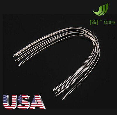J&J Ortho  Orthodontic Stainless Steel Arch wire Round (10 pcs) Ovoid Natural