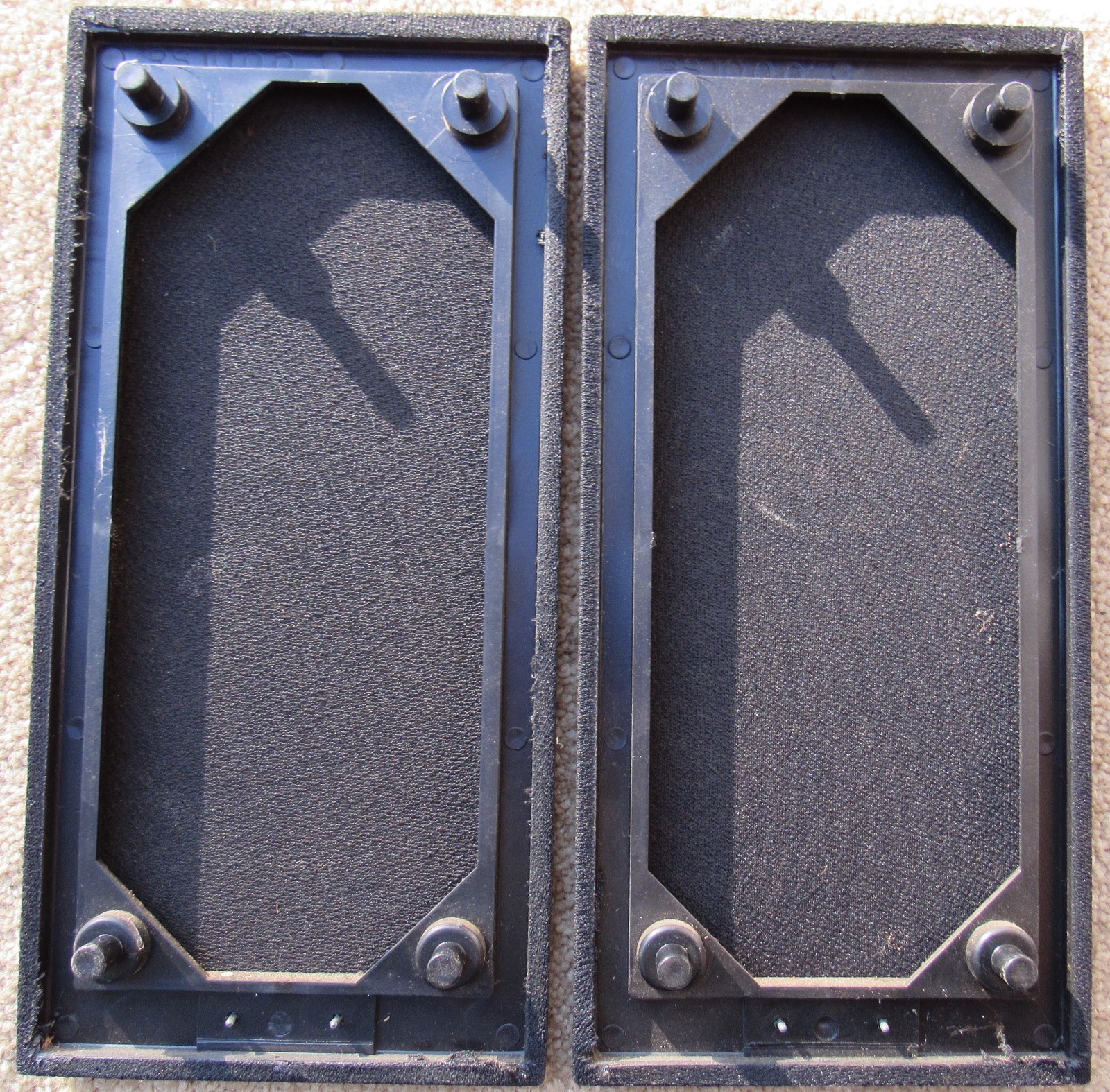 2 Infinity RS 1000 Speaker Grills Part Original Very Good Condition Covers Pair