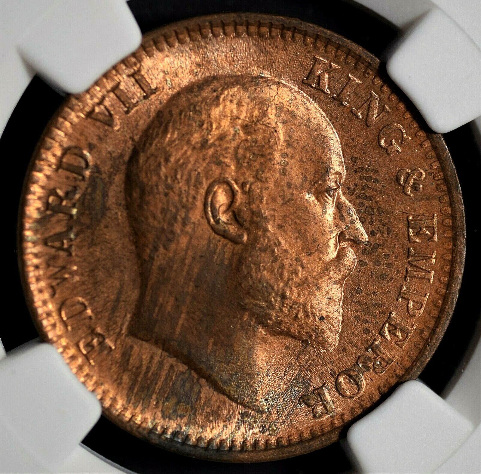 NGC-MS62RB　イギリス領　インド　 1/4Anna 　1901（C） NGC-MS62RB イギリス領 インド 1/4Anna 1901（C）