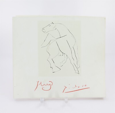 La rencontre Iliazd - Picasso Hommage a Iliazd 1976 SIGNED with a note by Iliazd