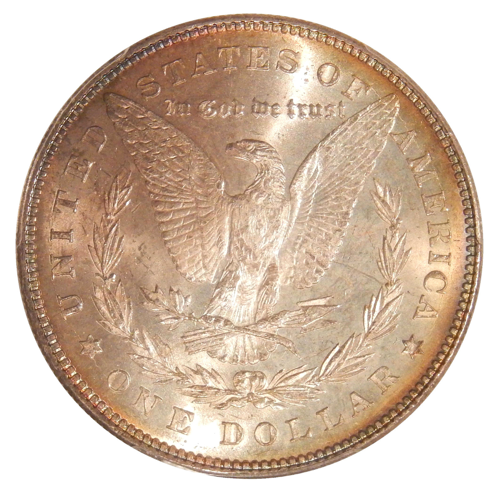 1878 7TF $1 PCGS MS-65+ REV OF 1878 ~ RAINBOW TONED MORGAN DOLLAR