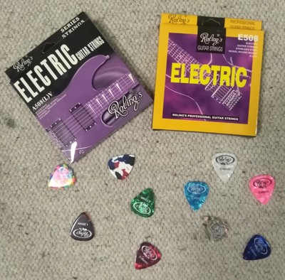 2-Mute-corde-chitarra-elettrica-10-Plettri-spedrapida-da-ITALIA-posta1